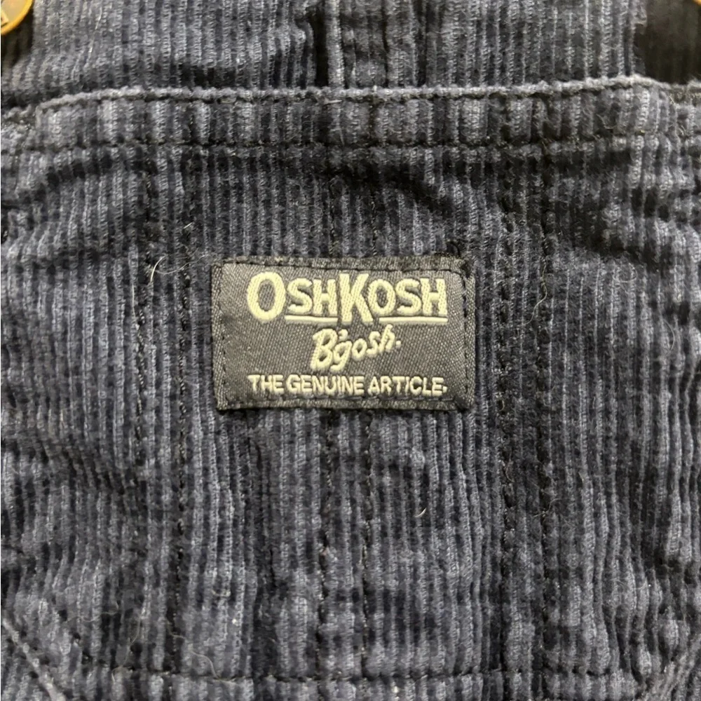 Vintage OshKosh B’Gosh Boys Blue Corduroy  Bib Overalls - Size 9 Months